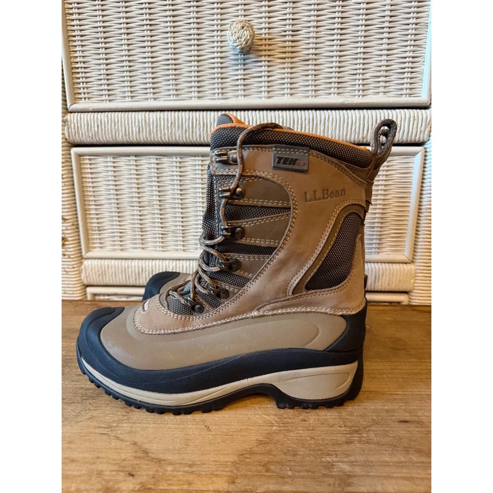 LL Bean Wildcat Boots Womens 7 Brown Waterproof 600g Primaloft Snow 290515